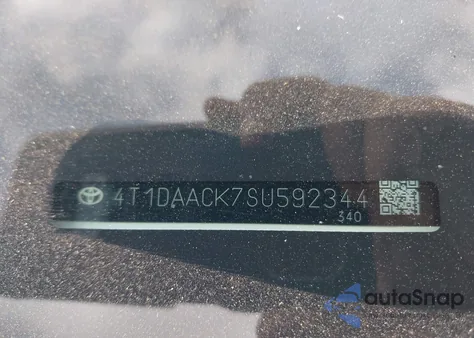 2025 Toyota Camry Le из США, поврежденный, VIN 4T1DAACK7SU592344